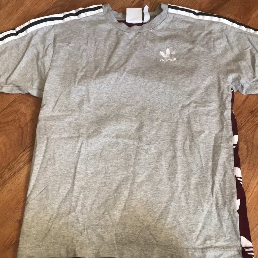 Adidas two tone short sleeve